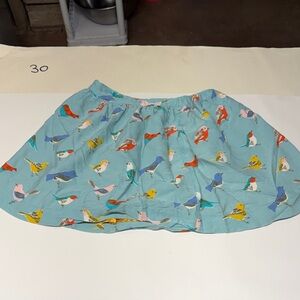 Matilda Jane Blue Skirt with Bird Print